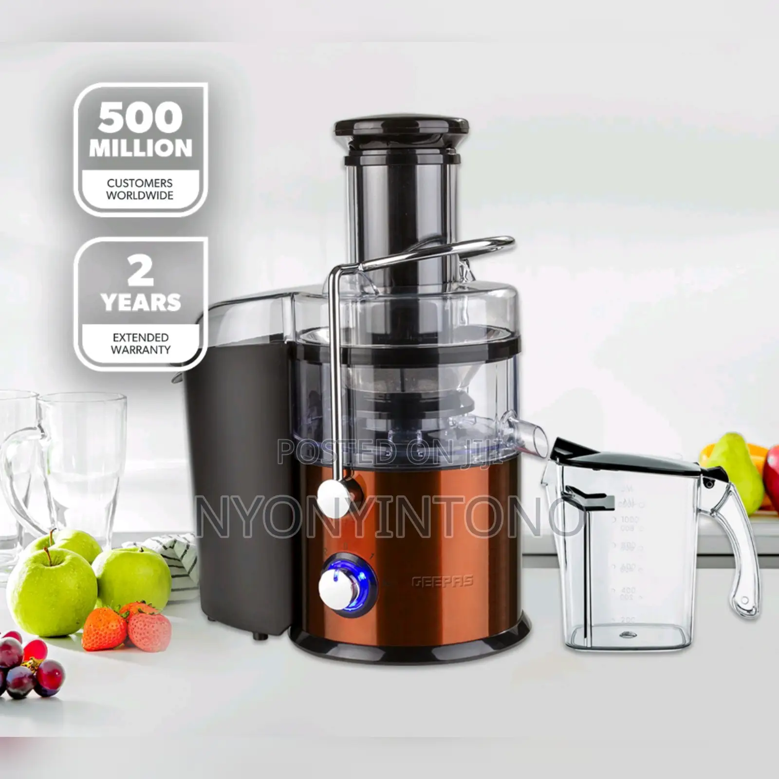 Geepas High-Quality Juicer With 2years Warranty