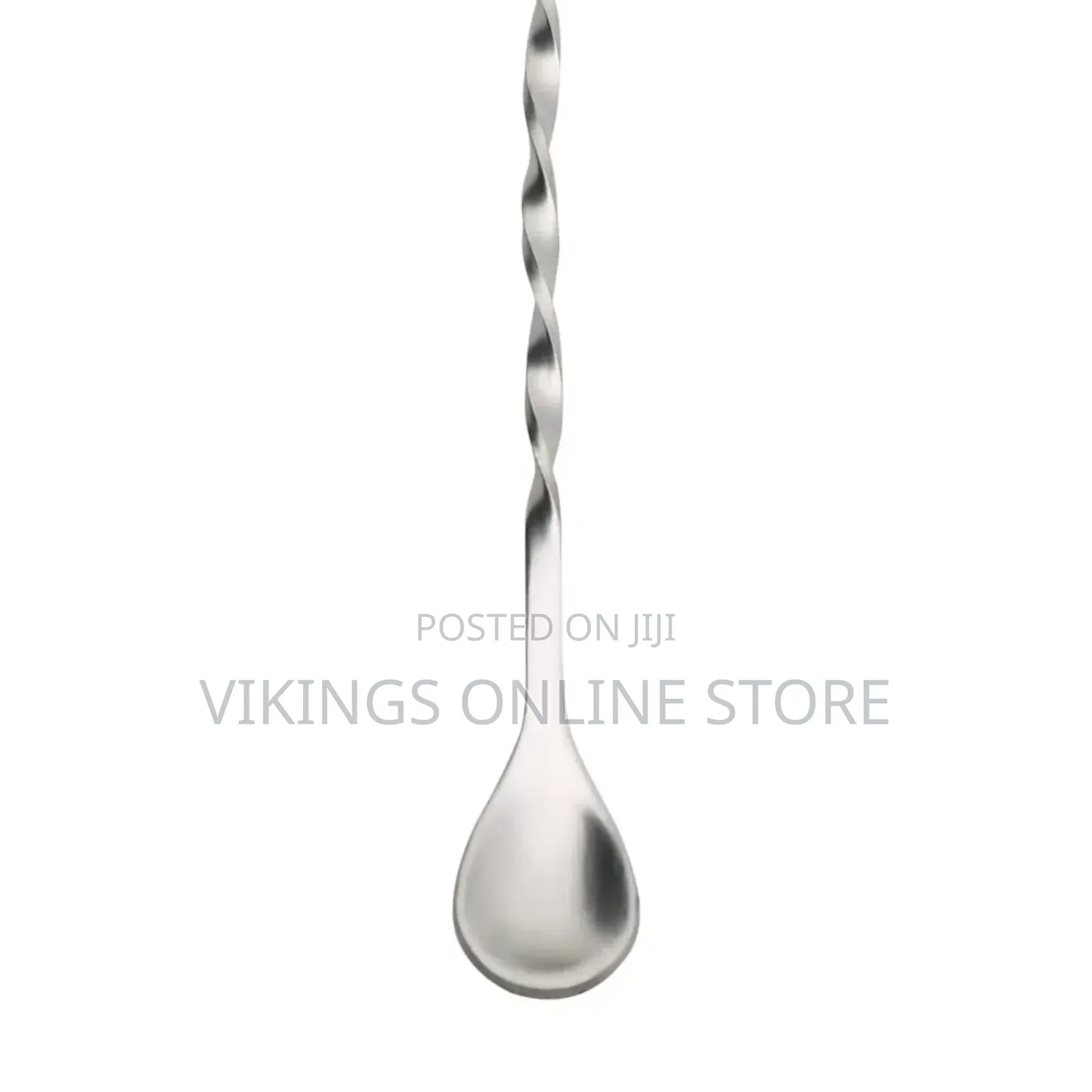 Silver Ballerina Spoon With Fork Elongated Spiral Handle