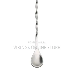 Silver Ballerina Spoon With Fork Elongated Spiral Handle