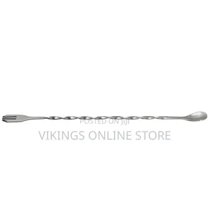 Silver Ballerina Spoon With Fork Elongated Spiral Handle