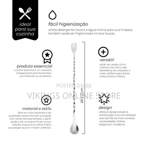 Silver Ballerina Spoon With Fork Elongated Spiral Handle