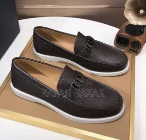 Men’S Coffee Brown Smart Casual Christian Dior Loafers