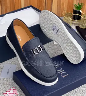 Men’S Blue/White Super Classic Casual Dior Slip on Loafers