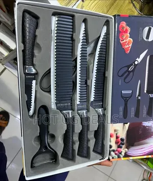 6-Piece Kitchen Knife Set - Black