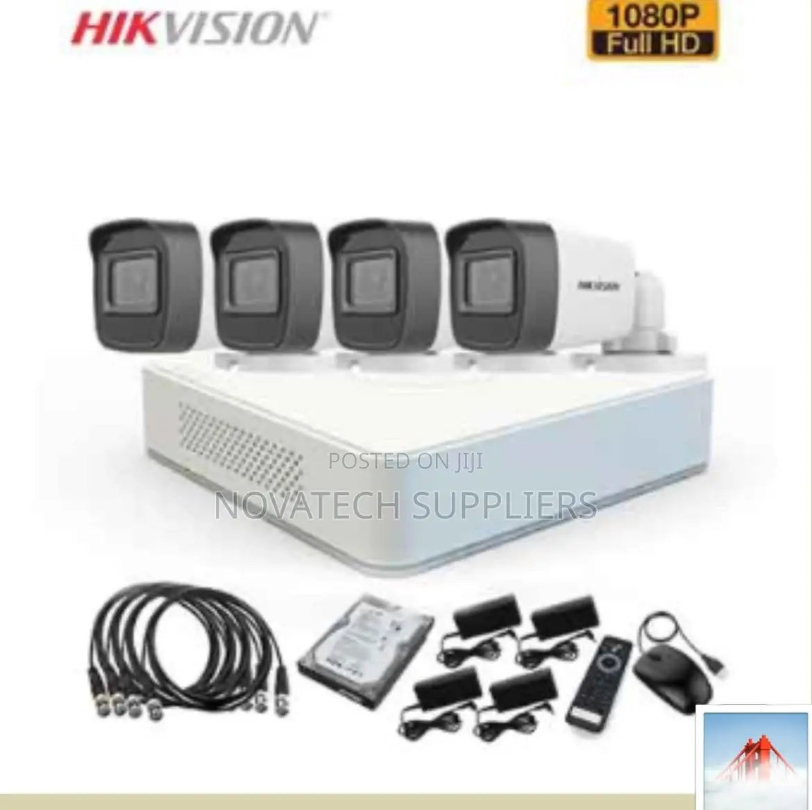 4 Channel Hik Vision Smart Hybrid Color Vu Camera Kit 1080p