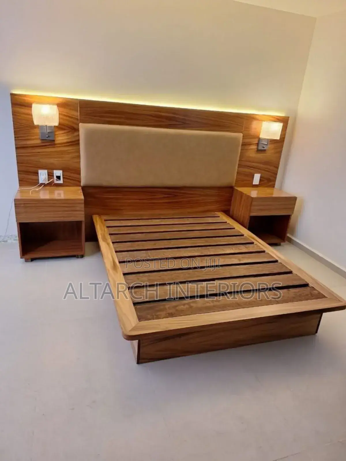 5×6 Bed With Lights and Bedside Drawers