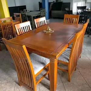 Brown Coffe Six Seats Dinning Table
