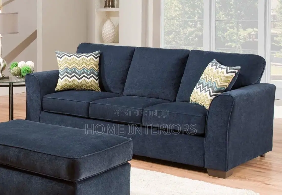 Gray Three Sofa With Center Piece