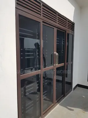 Slidding Aluminum Front Door Chocolate Gayaza