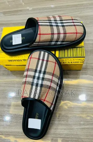 Men’S Classic Multicolor Burberry Clogs Dapadans Sandals