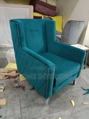 Navy Blue Single Sofa Seat