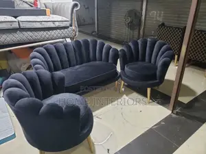 Black Four Seats Sofa Set