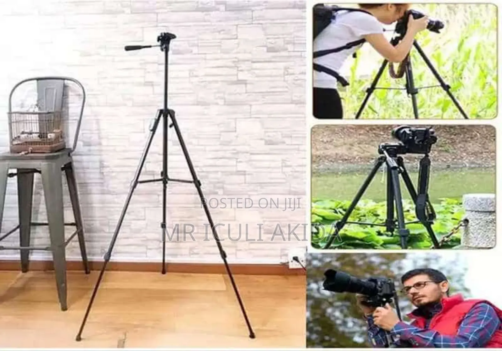 1.5mtrs Height Phone,Gopro,iPad Camera Holder Tripod Stand