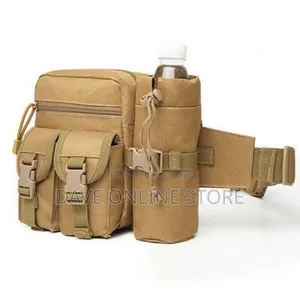 Hiking Water Bottle Phone Pouch Bag Brown
