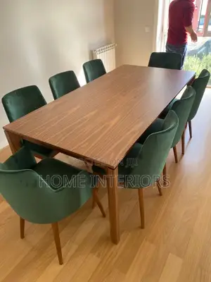 Green Eight Seats Dinning Table