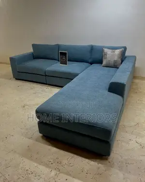 Light Blue Five Seats Sofa Set