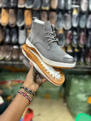 Gray Timberland High Boots Shoes
