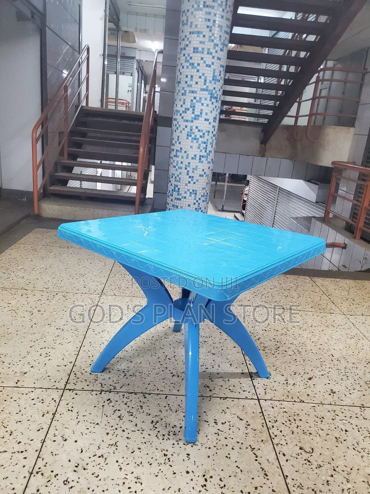 Light Blue Plastic Table Plastic Table