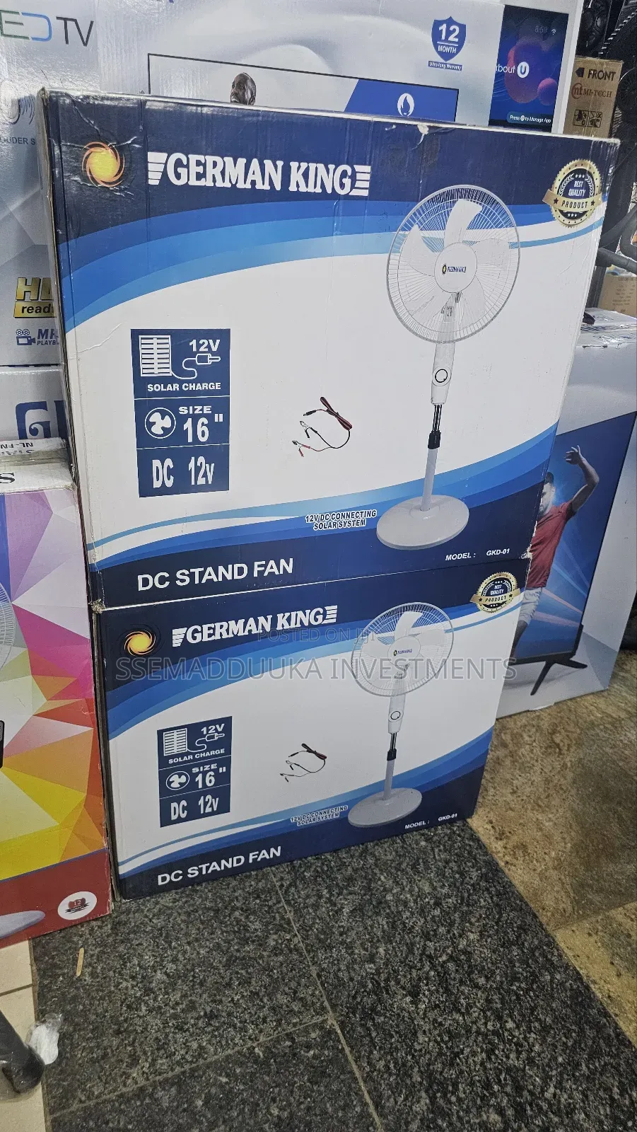 German King 16inches Dc Stand Fan