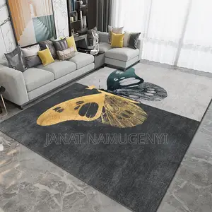 Grey Butterfly Design Turkish Carpet