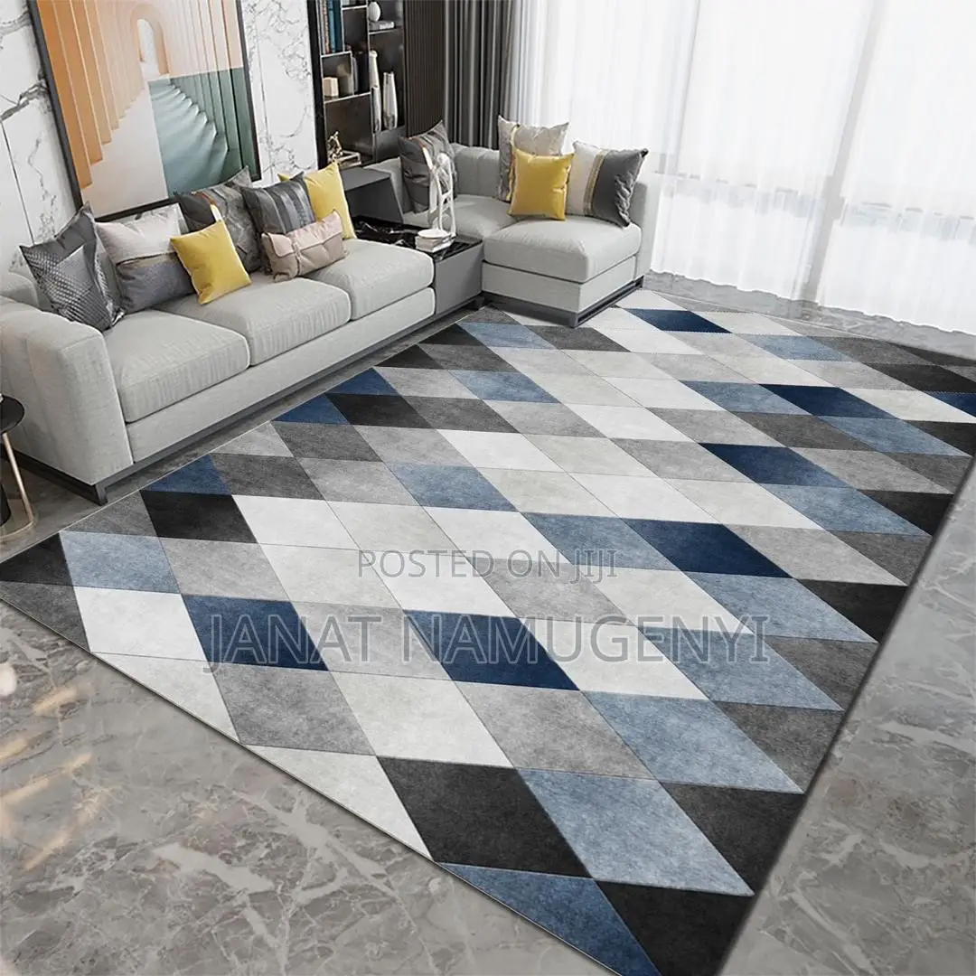 Blue and Gray Turkish Carpet