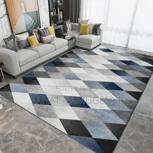 Blue and Gray Turkish Carpet