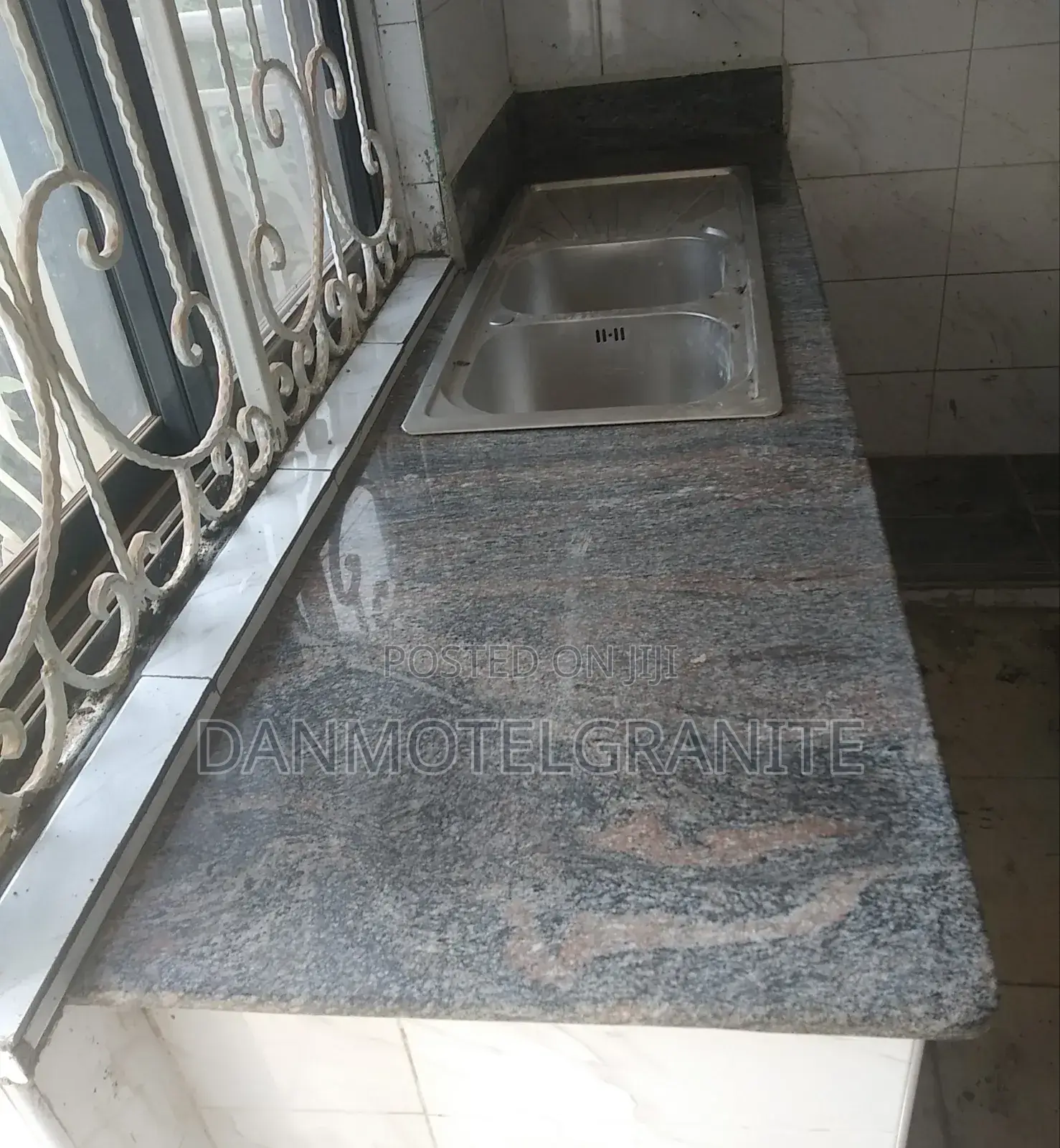 Wavy Grey Granite and Marble