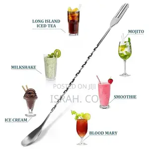 1pc Stainless Steel Cocktail Bar Spoon