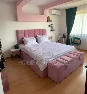 Cream Colored 5 by 6 Bed