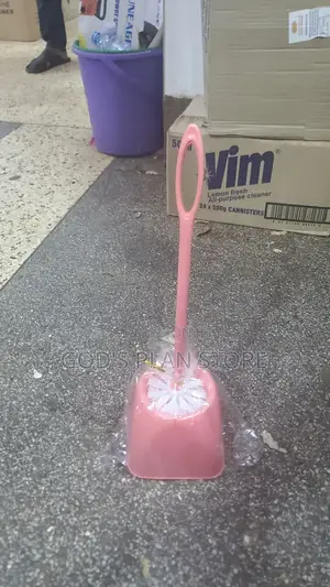 Pink Plastic Toilet Brushes