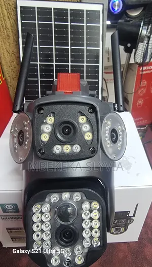 Wifi Solar Camera 3lens With Siren Very Durable and Powerful
