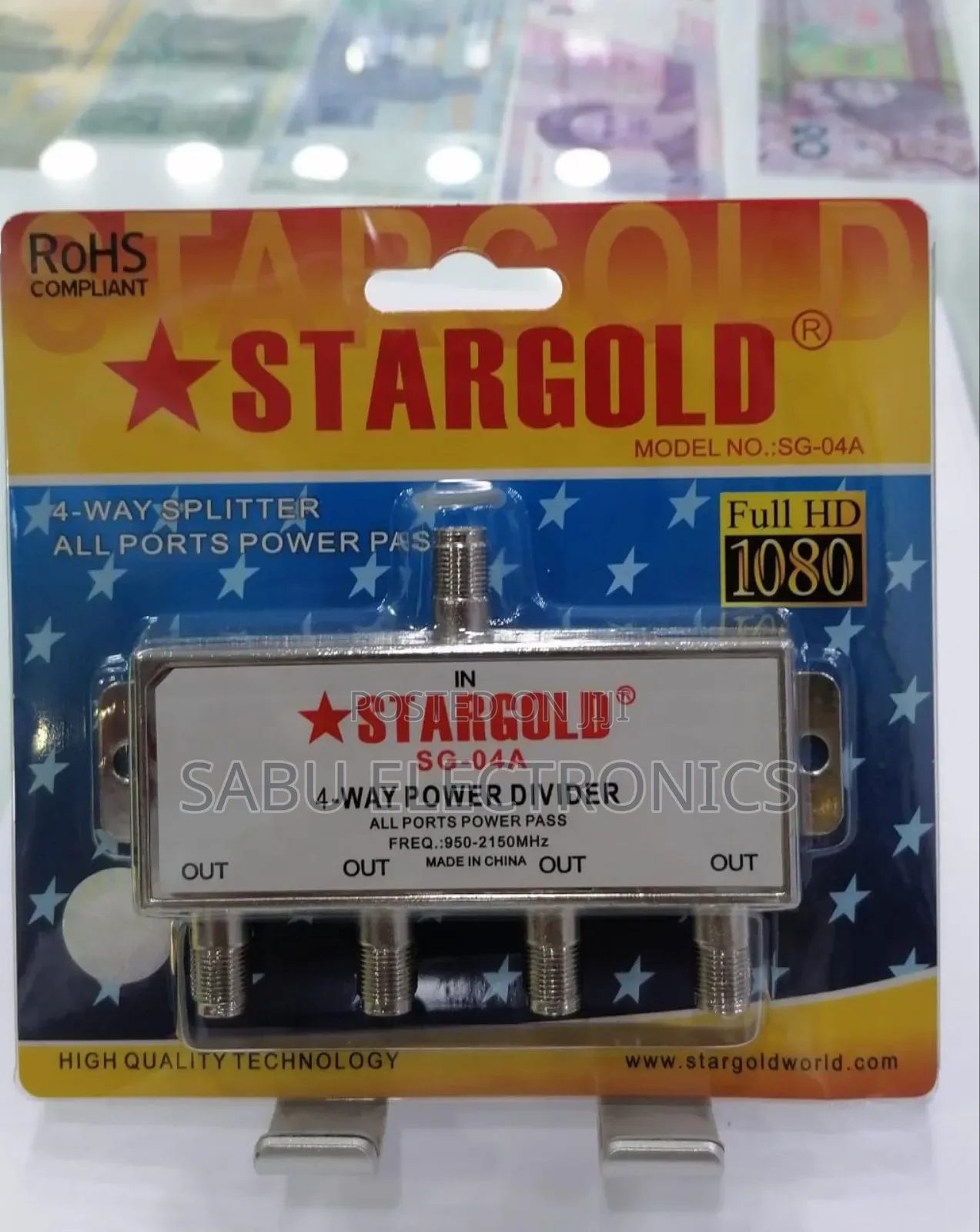 4 Way Splitter for Antenna and Dish