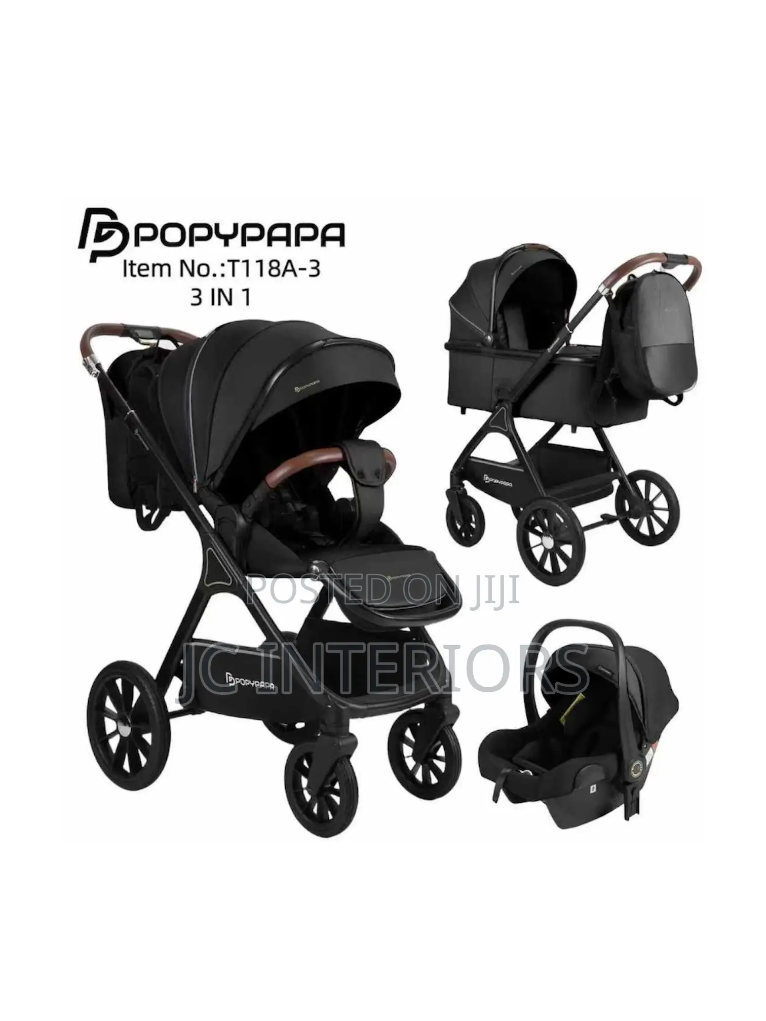 Popypapa 3in1 Compact Travel Stroller