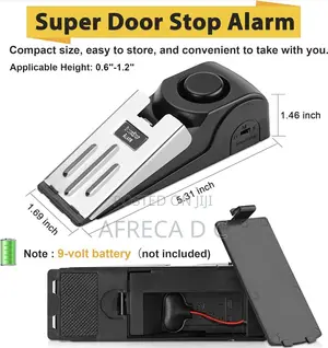Security Door Stop Alarm Portable Hotel Security Safety Door