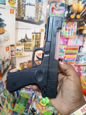 Realistic Battery-Operated Toy Pistol With Sound Light