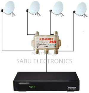 Sg-D41 4x1 Diseqc Switch – Connect Up to 4 Satellite Dishes