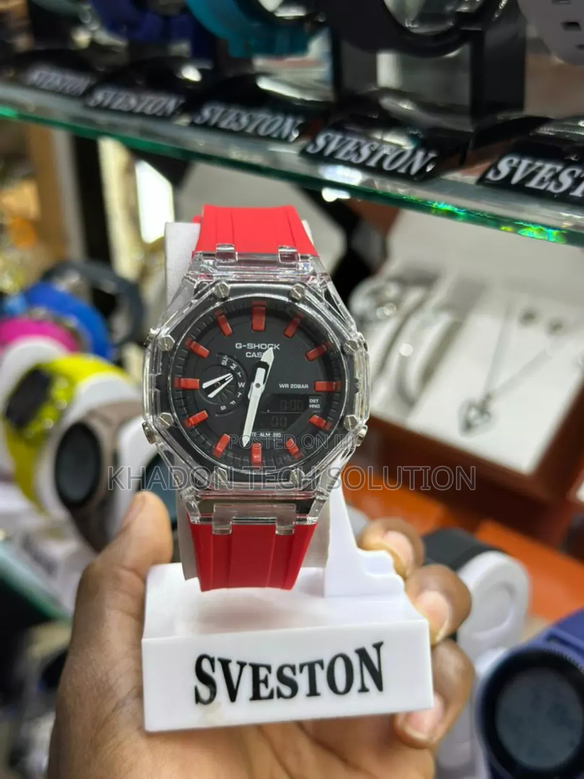 G Shock Water Resistant Watch With Long Lasting Battery