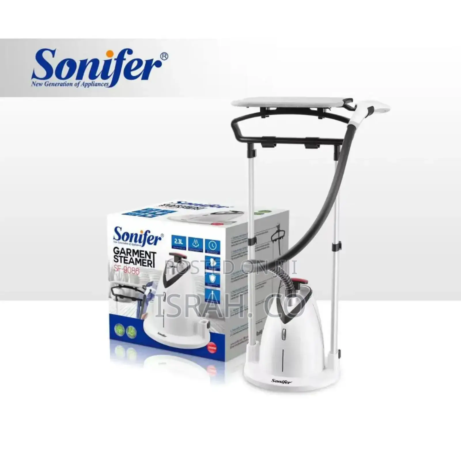 Garment Steamer With 2 Poles and Continuos Steam-