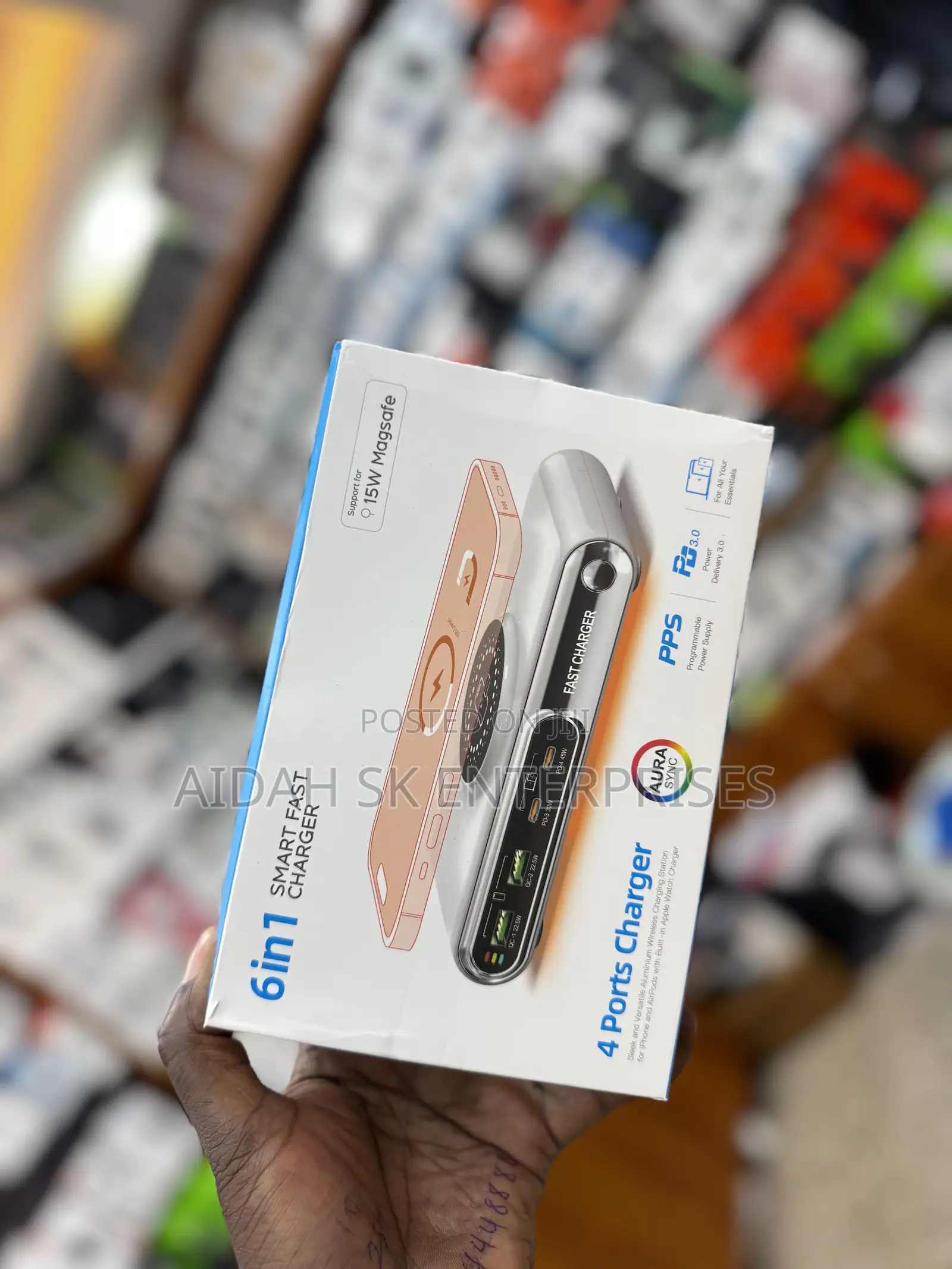 6 in 1 Smart Fast Wireless Charger