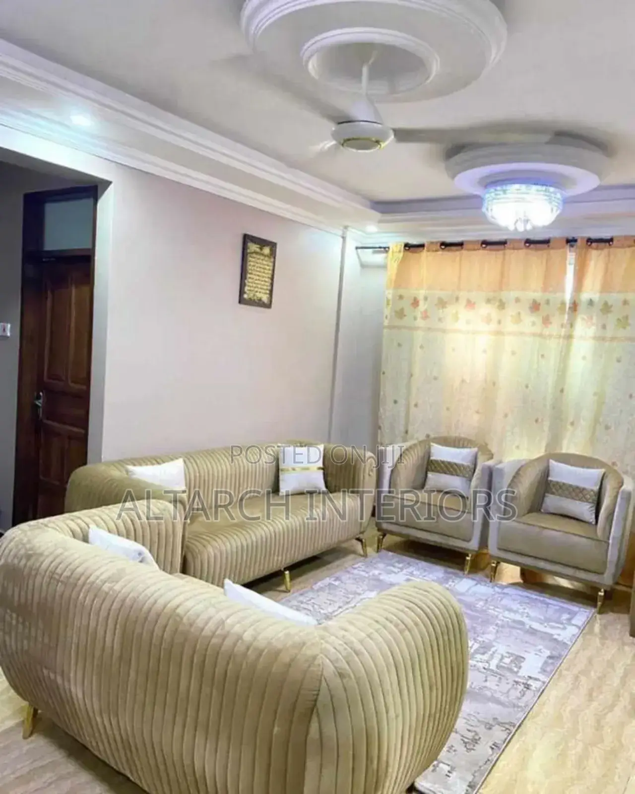 2 and 3 Seaters Sofa With 2 Singles