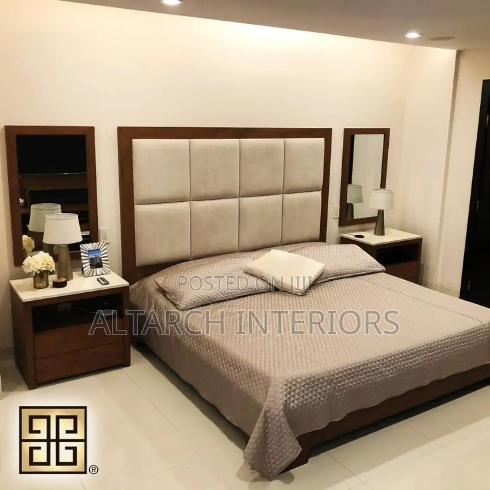 5by 6 Bed With Dressed Head Board