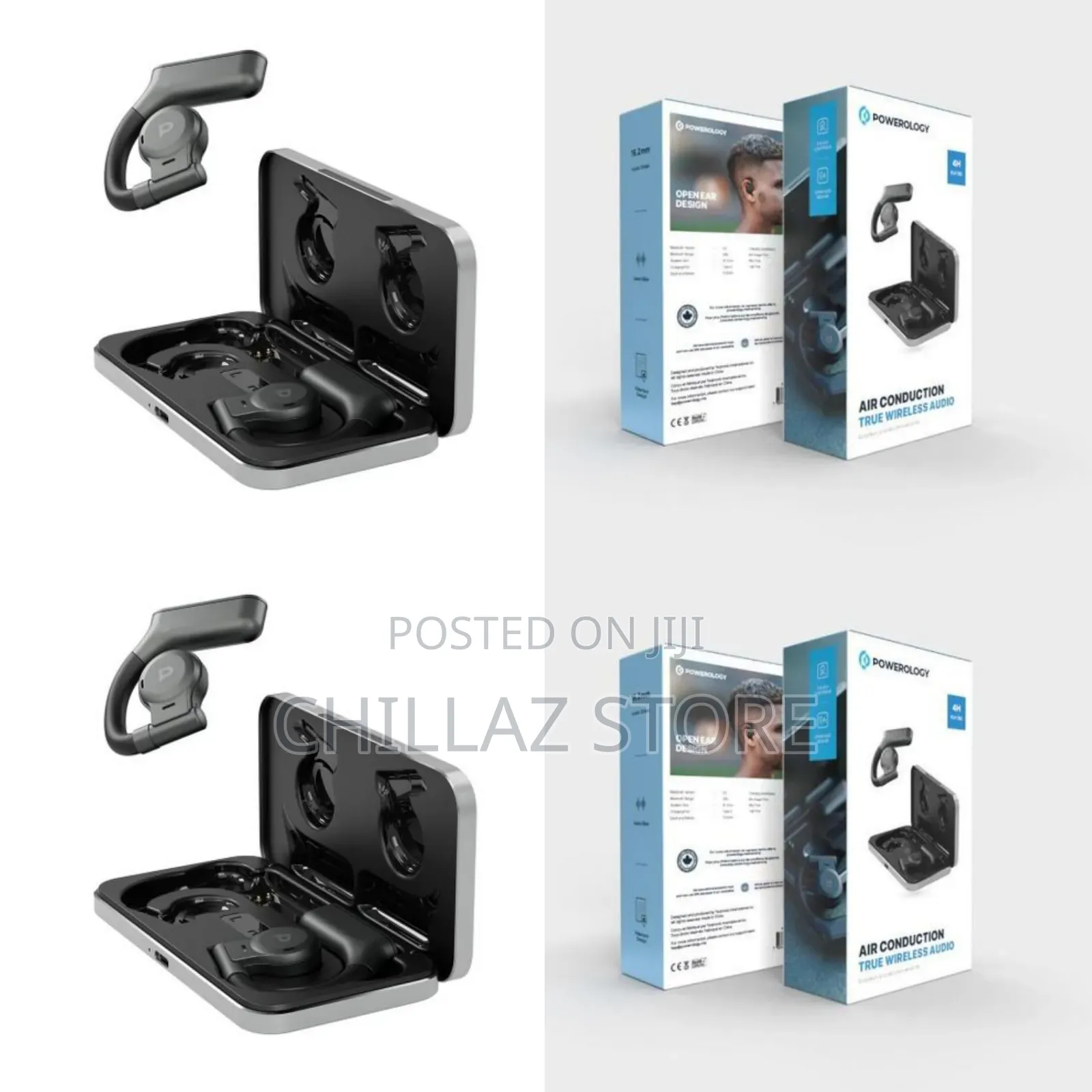 Powerology Air Conduction True Wireless Audio.