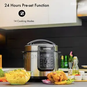 Geepas 8liters Digital Electric Pressure Cooker With Steamer