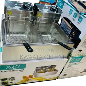 Pixel Commercial Deep Fryer, Double Baskets 6l Each,