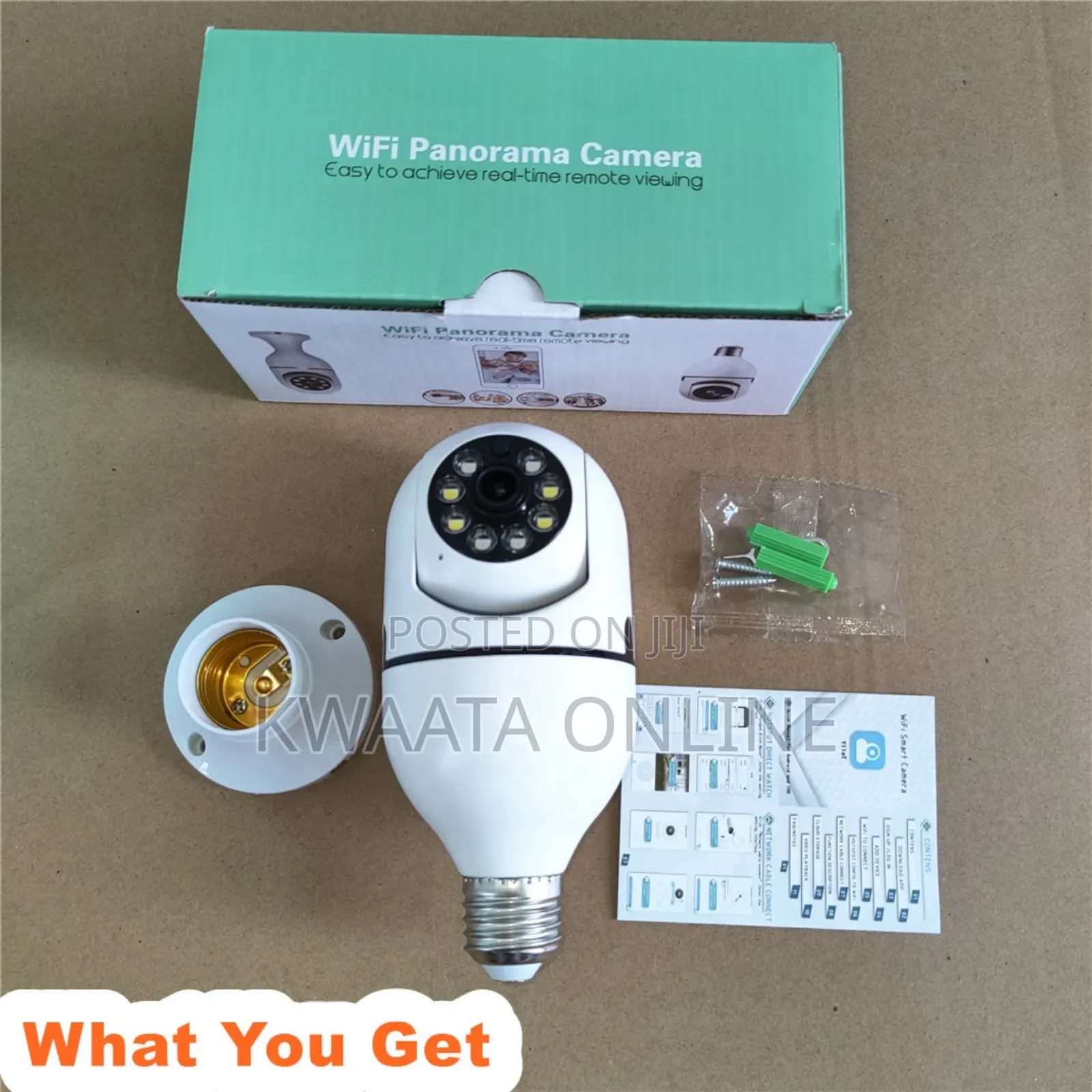 Light Bulb Wireless Ptz Wifi Panorama Camera