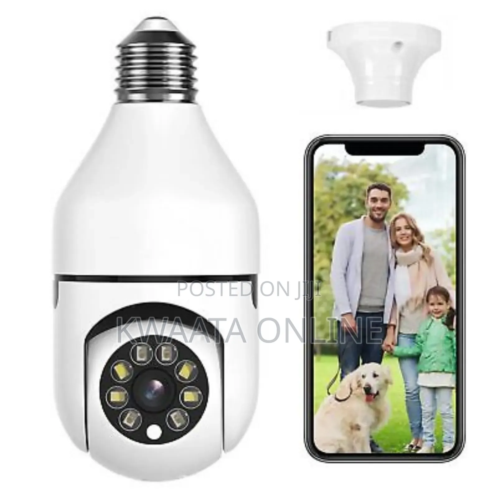 Light Bulb Wireless Ptz Wifi Panorama Camera
