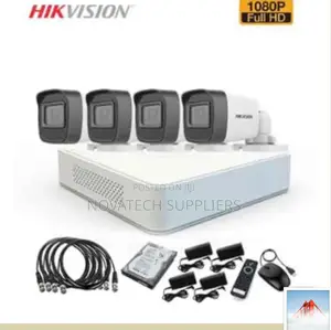 4 Channel Hik Vision Camera Full Kit 2mp Color Vu Full Hd