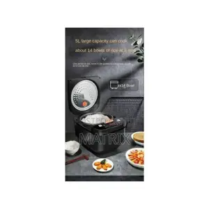 Silver Crest Digital Electric Rice Cooker - Black