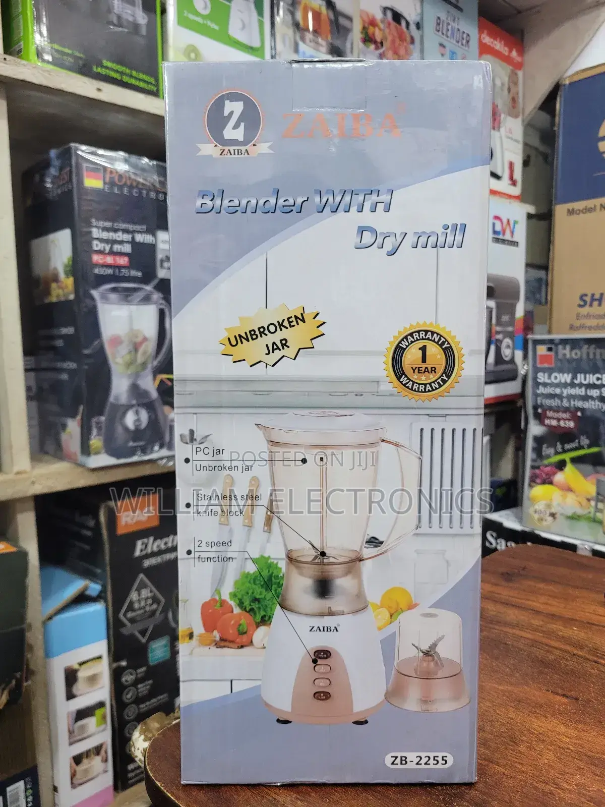 Zaiba 2in1 Blender, 1.5litres