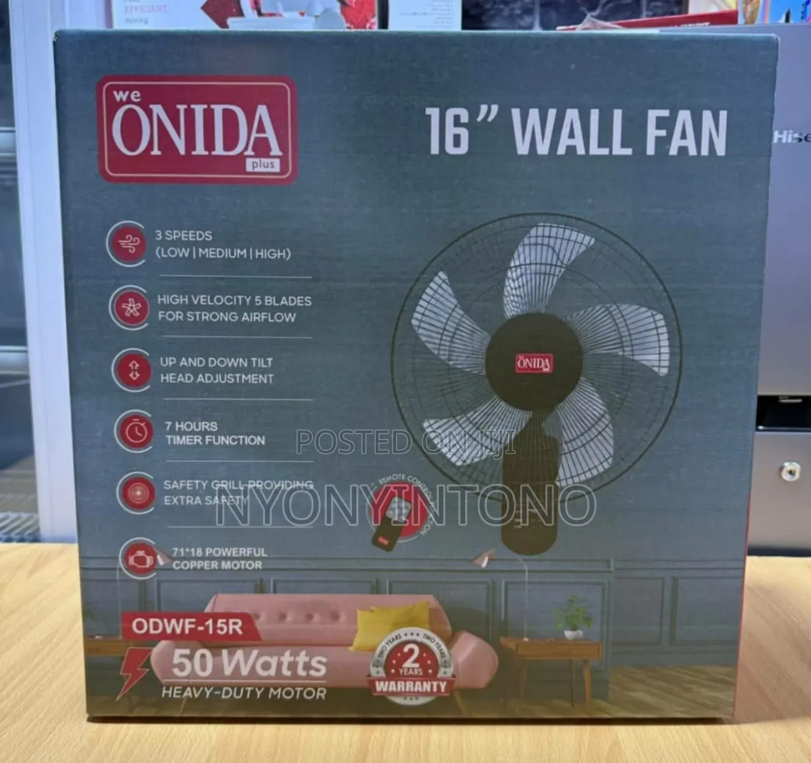 Onida 16 High-Quality Wall Fan Withremote Control